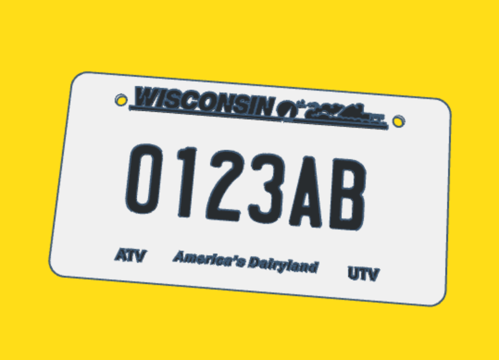 ATV/UTV Custom/Personalized License Plate