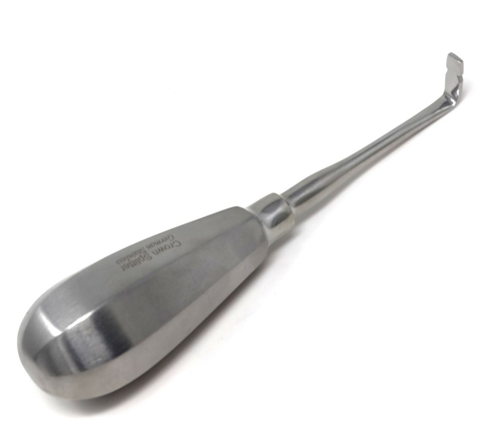Dental Surgical Elevator 5.25" Crown Remover 90° Angled Extraction Splitter