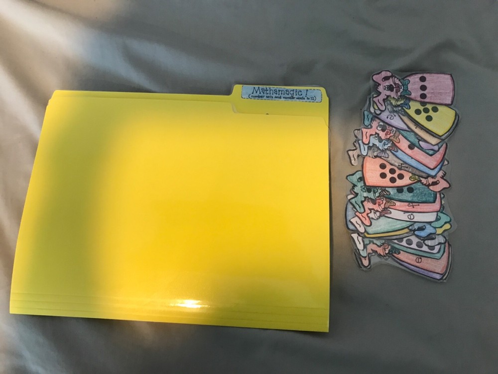 Mathaamagic! Number and number set grade  math file folder game teacher resource