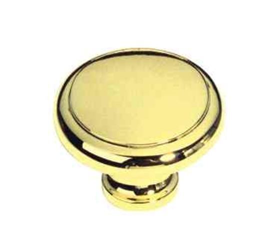 1-3/16" Perimeter Knob Polished Brass