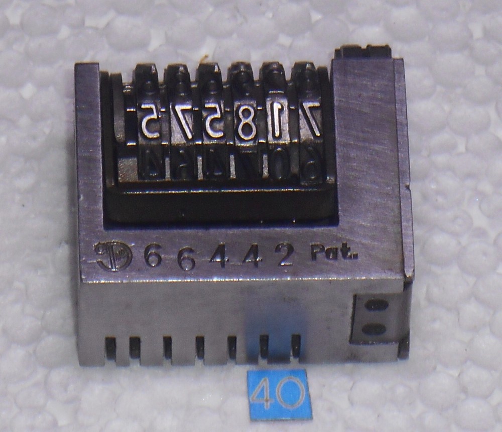 DOLD | letterpress Reverse numbering machine | 40