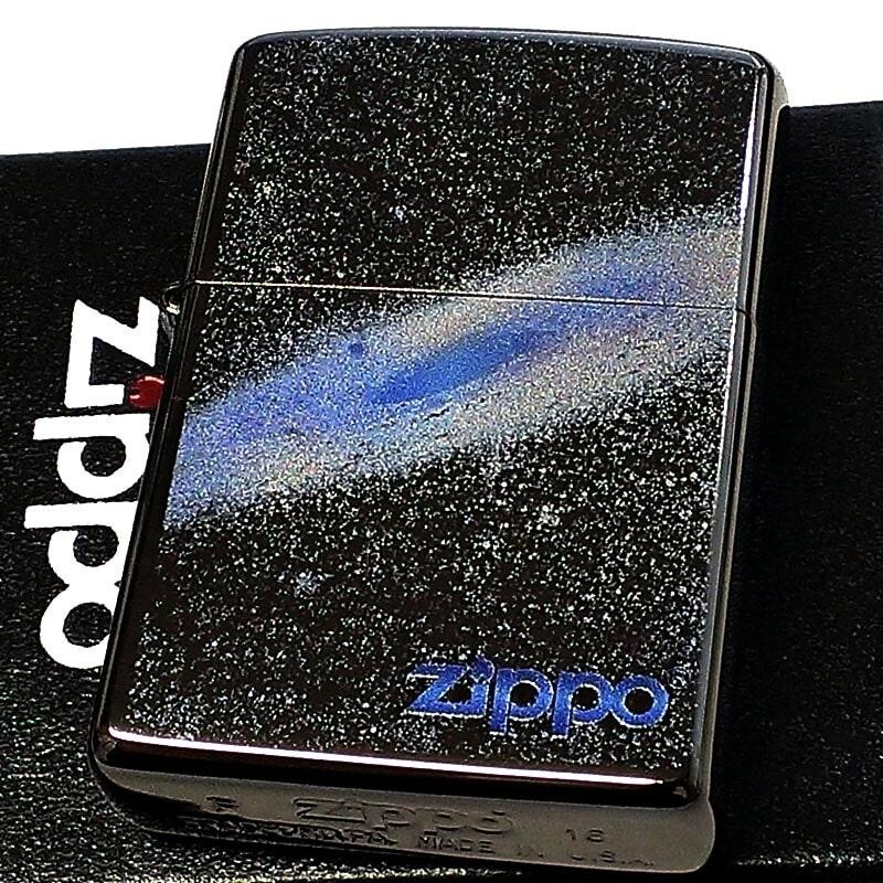 Zippo Nebula Space Black Blue One-Sided Processing Inkjet Design Lighter Regular