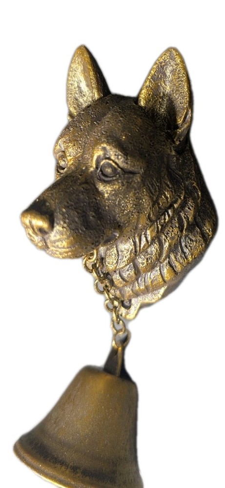 German Shepherd Welcome Doorbell Wind Chime 9"X2"