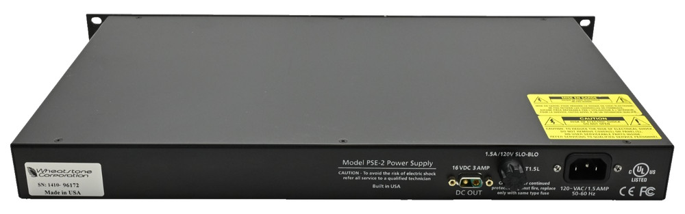 Wheatstone PSE-2 Power Supply 16VDC 3A Output