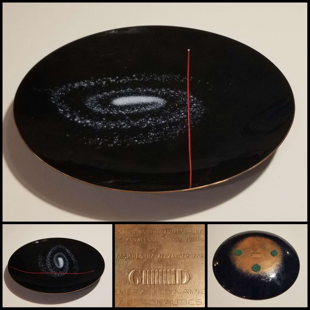 Original 1960s General Dynamics Astronautics Space Program Promotional Plate