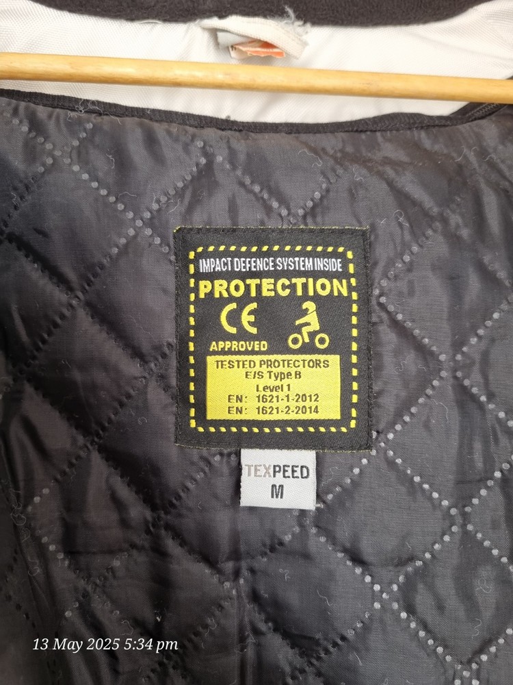 Motorcycle Jacket Elbow Pads Protector And Termal Removable Lining