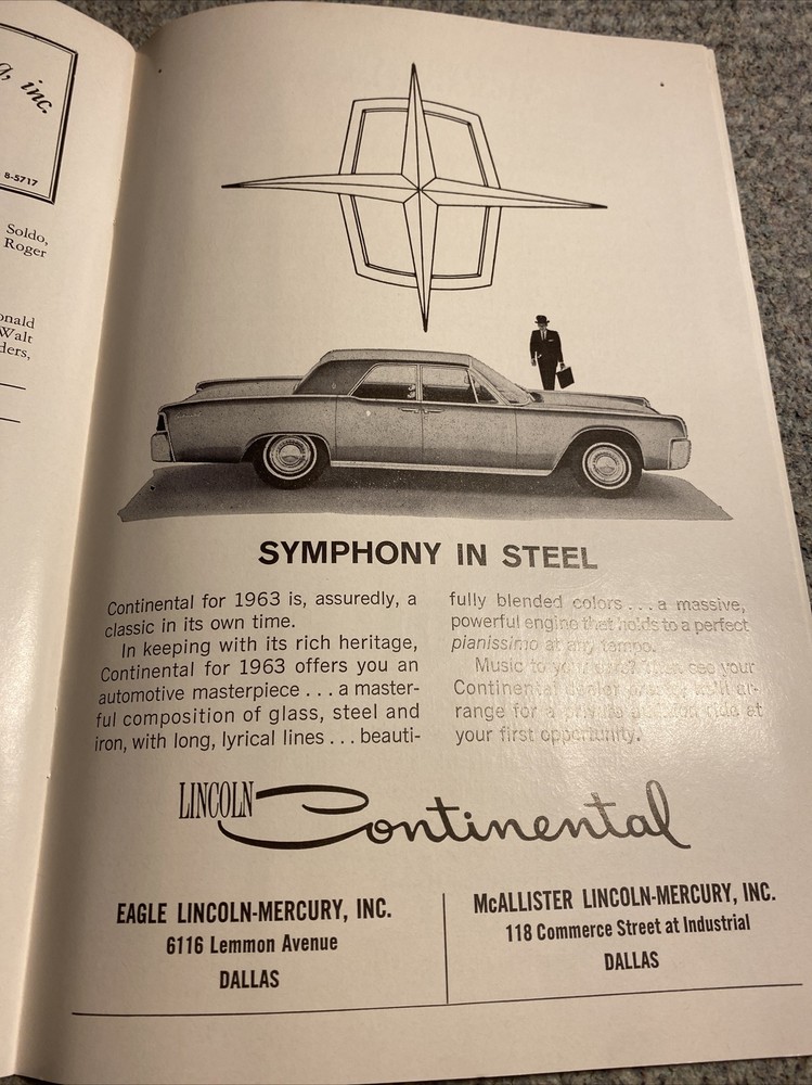 Show Boat Program, Dallas Summer Musical 1963