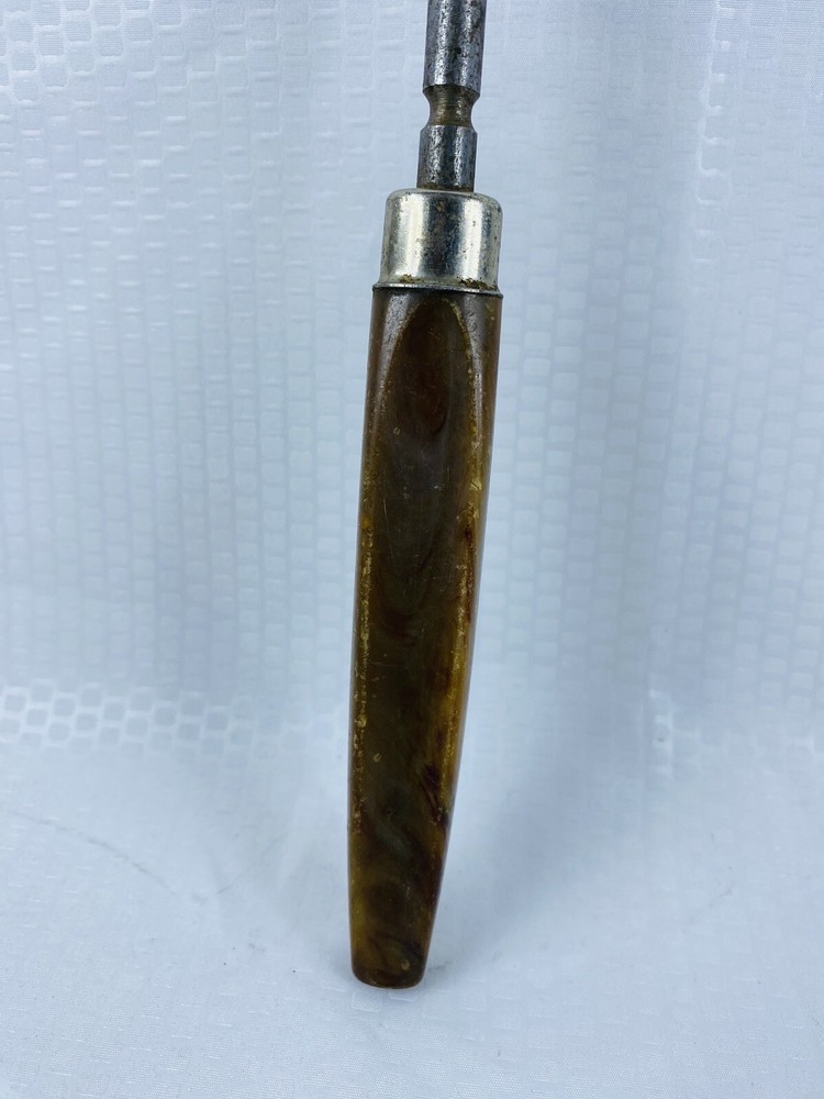 Vintage Honing Rod Knife Sharpener File - Bakelite Style Handle