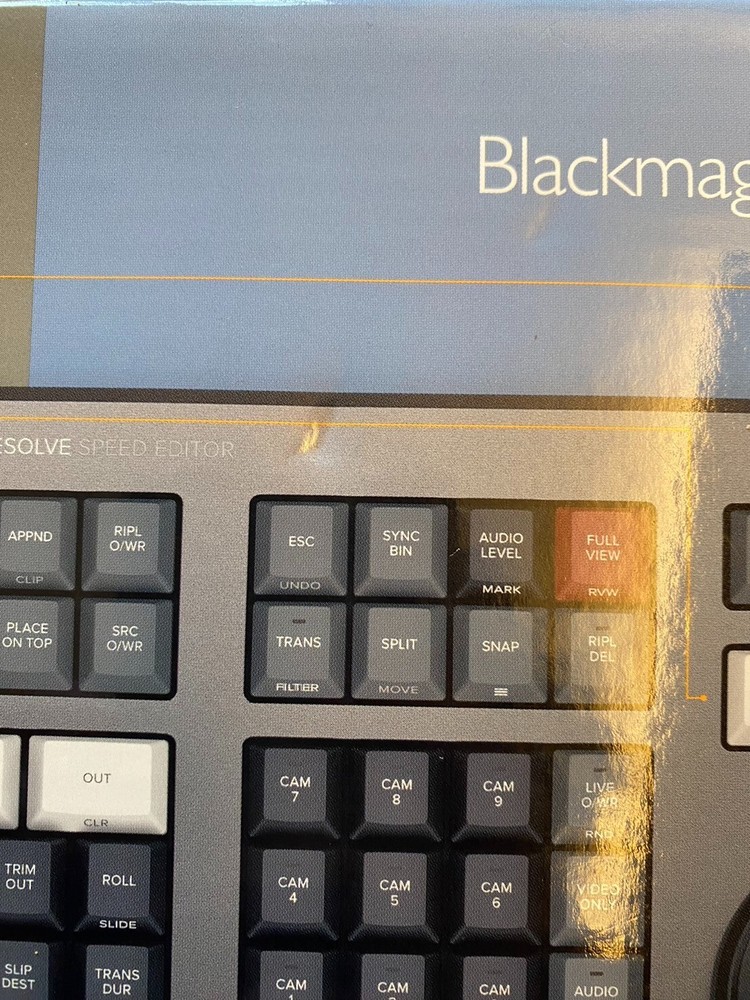 Blackmagic Design DaVinci Resolve Speed Editor License not included Black used