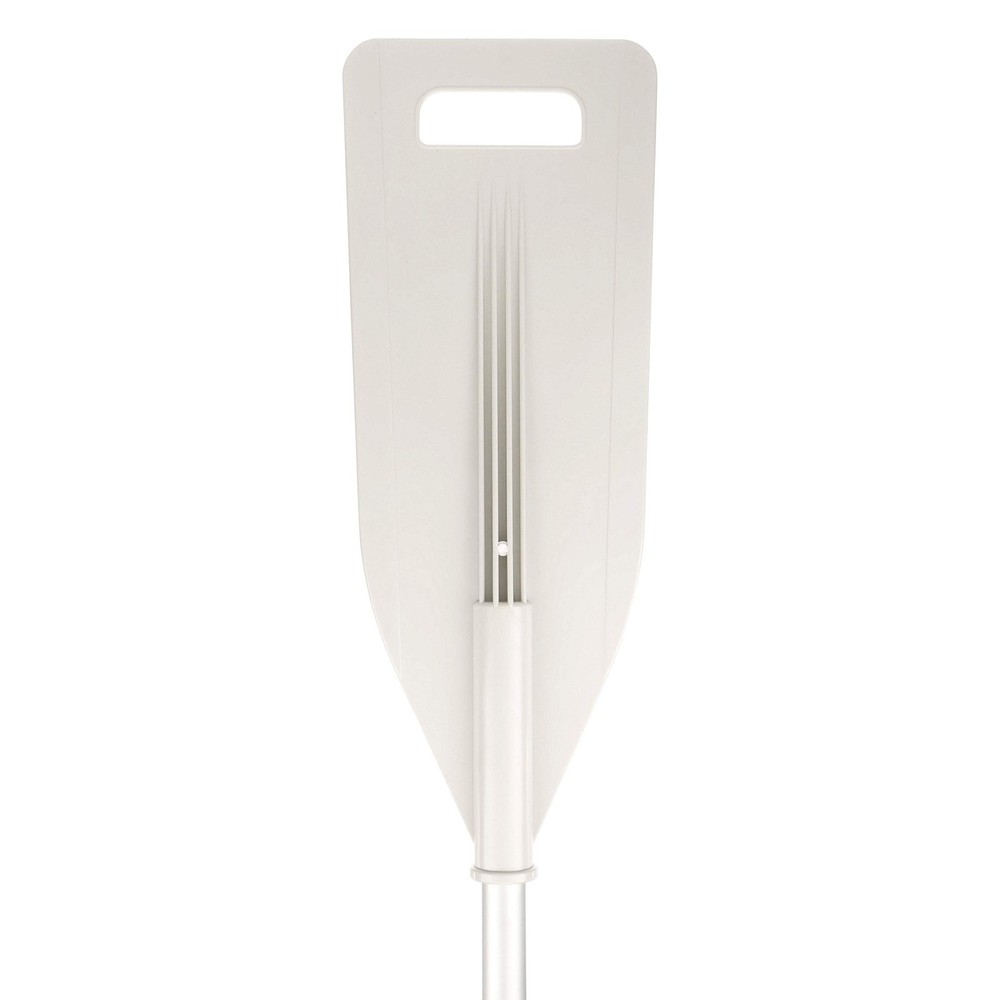 Telescoping Paddle w/ Boat Hook, Anodized Aluminum, Floating,White