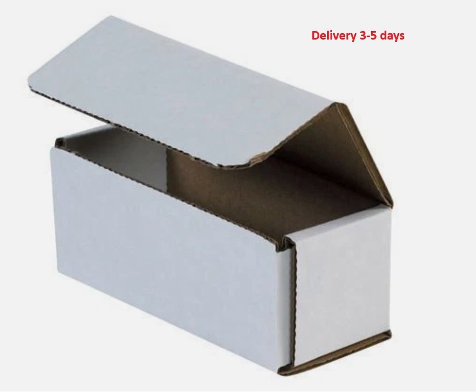 100 - 7x5x2 White Corrugated Shipping Mailer Packing Box Boxes