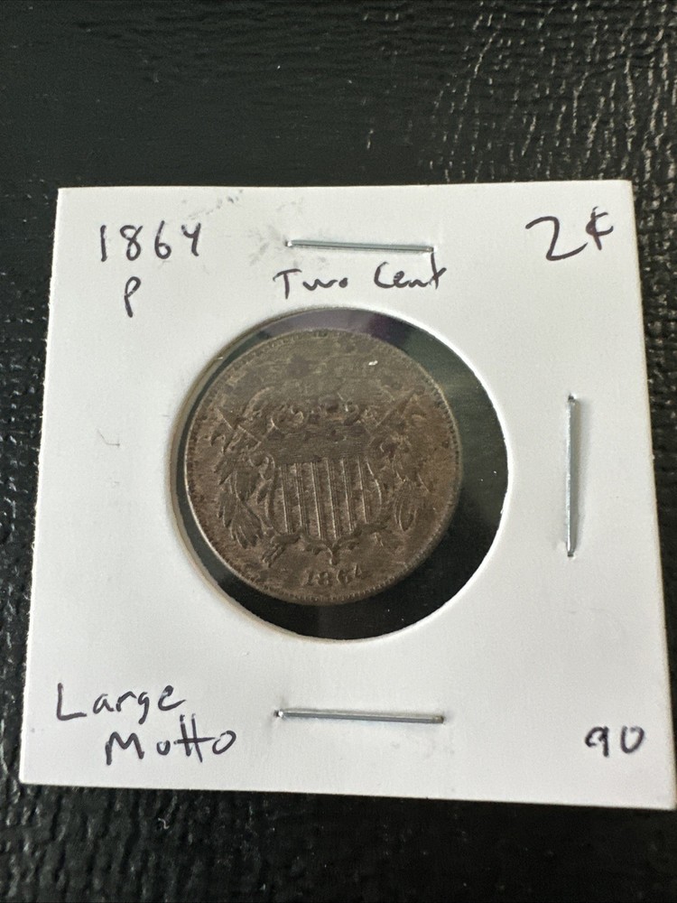 1864 2C Large Motto BN