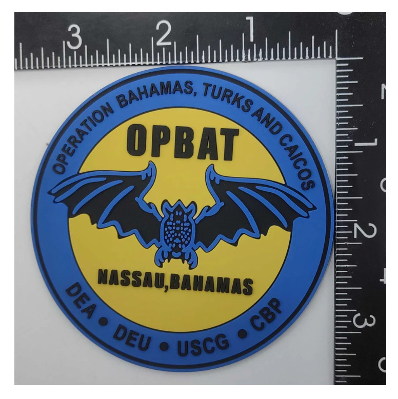 MILITARY DEA OPBAT PVC HOOK & LOOP PATCH