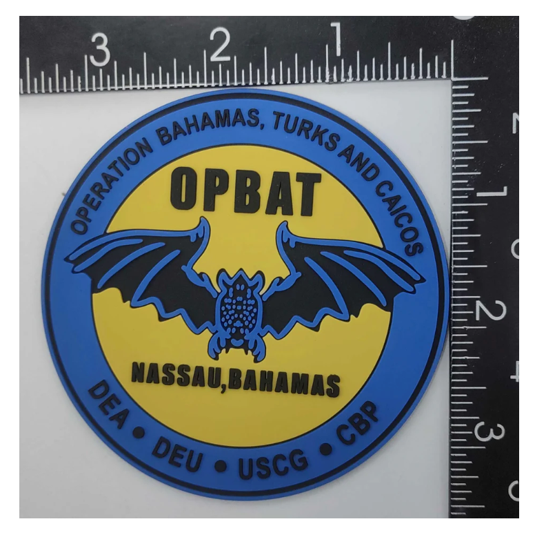 MILITARY DEA OPBAT PVC HOOK & LOOP PATCH