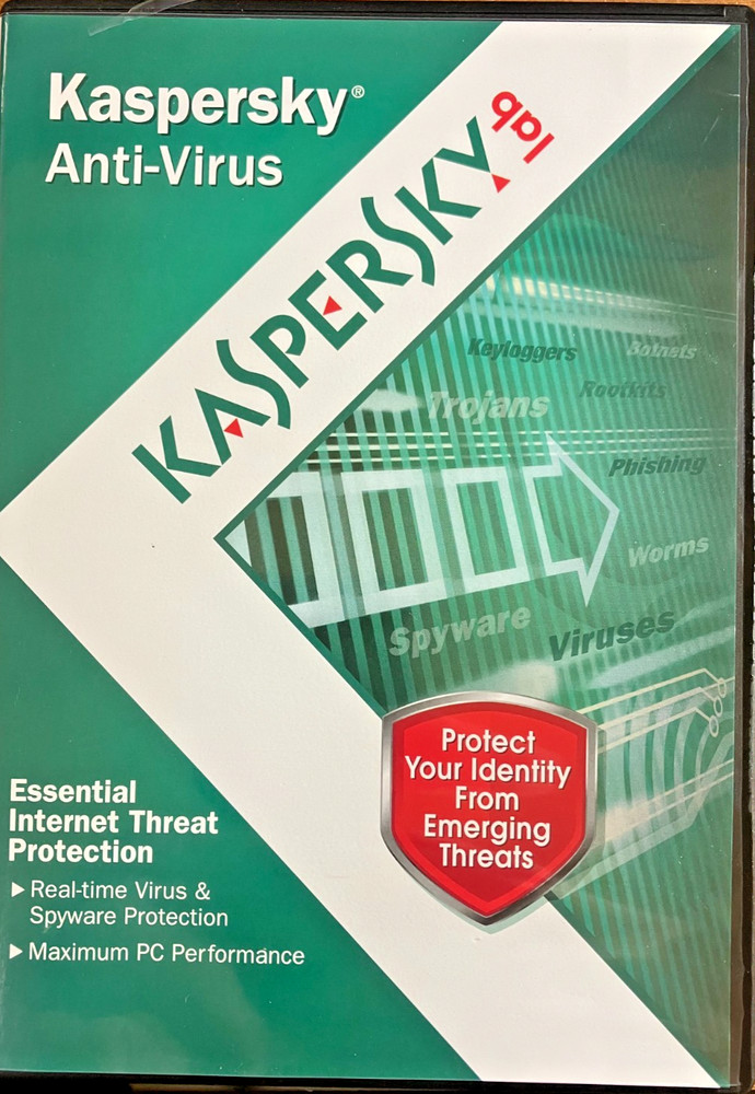 KASPERSKEY LAB Anti-Virus 2012 Protection PC Computer Security Software & Code