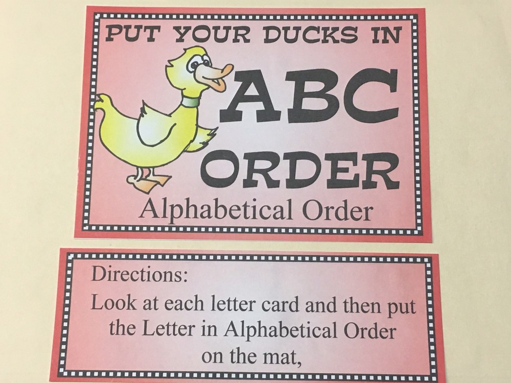 (4) Four Alphabet / Letter File Folder Set - Activity Set - READING