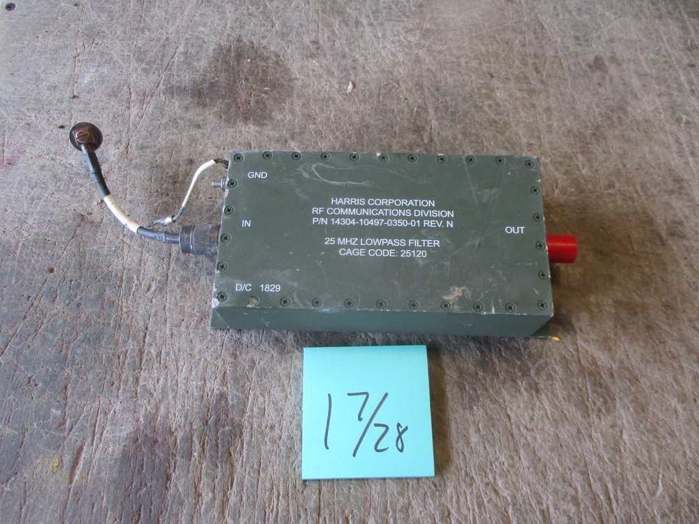NOS Harris Lowpass Filter 25mhz
