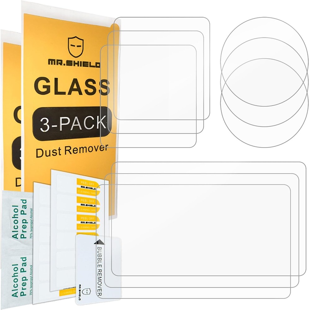 Mr.Shield [Back+Lens+Front] 3-Pack [9 Pcs] Screen Protector For DJI OSMO Action