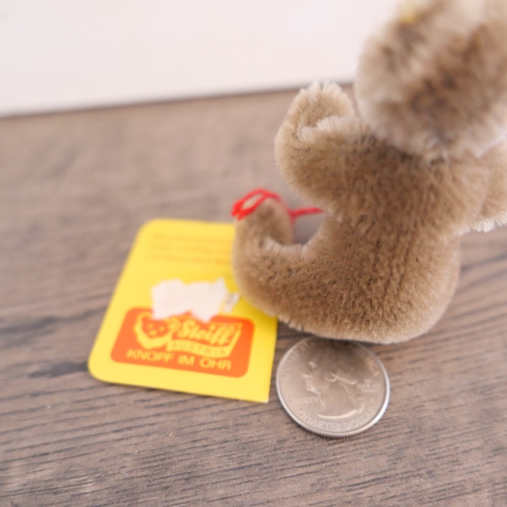 Steiff Teddybar Bear Light Brown Austria 0202/11 Mini 3" w/ Tags