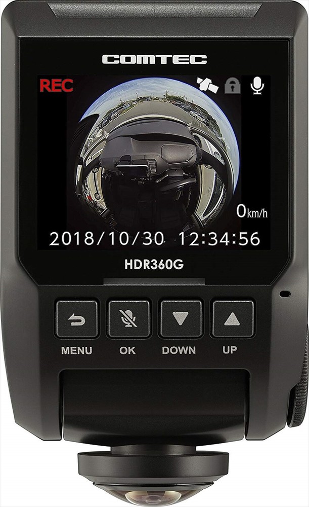 Comtec HDR360G Dash Cam 360 Camera Safe Driving Aid Made in Japan