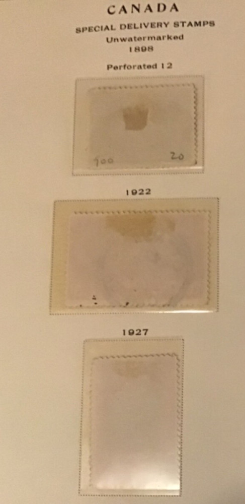 Canada SCOTT# E1 E2 E3 E4 E5 E6 special delivery VF Used stamps lot