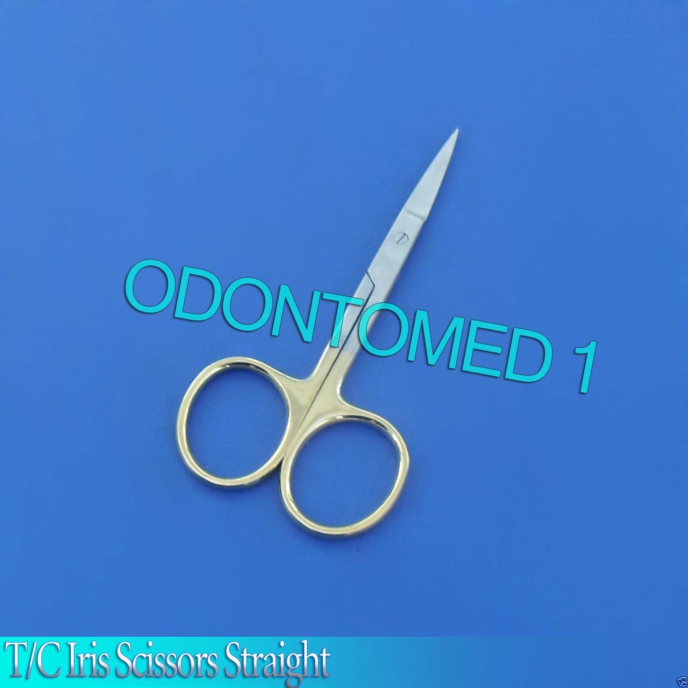 T/C Iris Scissors 3.5" Straight Surgical Dental Instruments