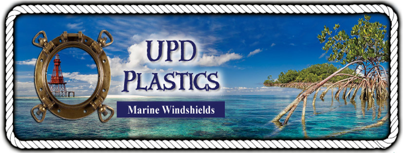 New Generic Center Console Boat Windshield Blue 24" inside Size, 1/4" Thick