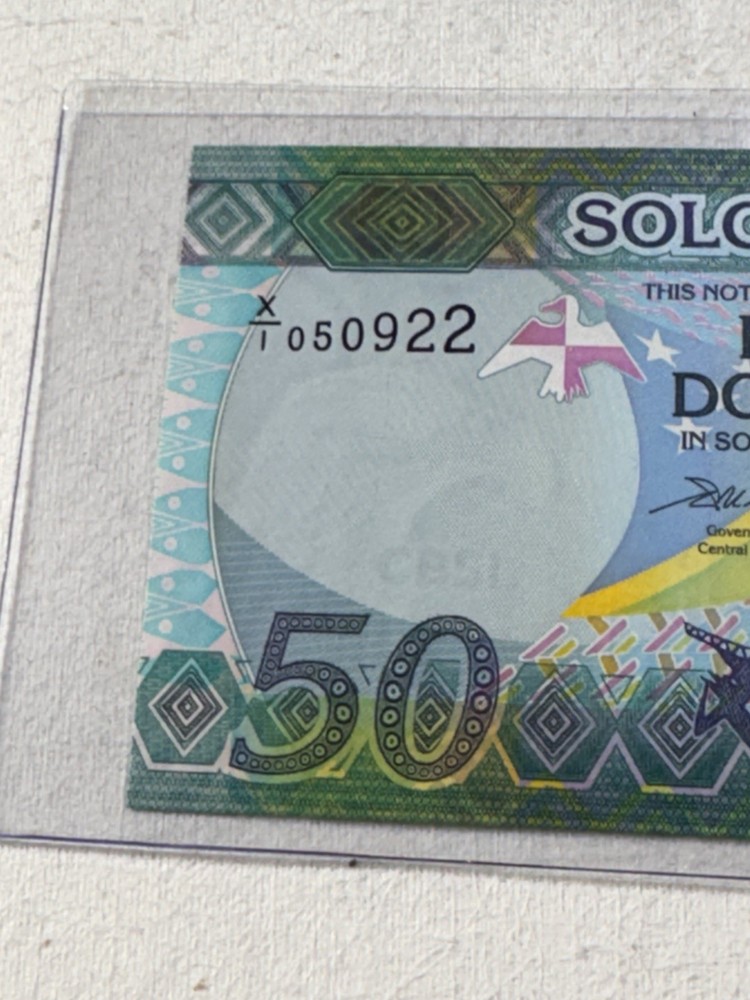 2013 Solomon Island $ 50 Banknote P# 35