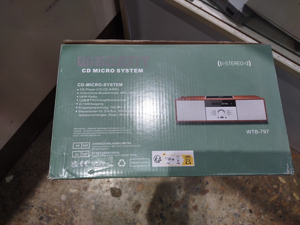 Nostalgic Bluetooth Stereo System for Home, WISCENT Vintage Micro HiFi Systems