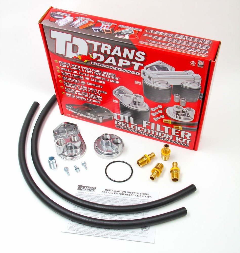 TRANS DAPT Trans-Dapt 1127 Oil Filter Relocation Kit Stock
