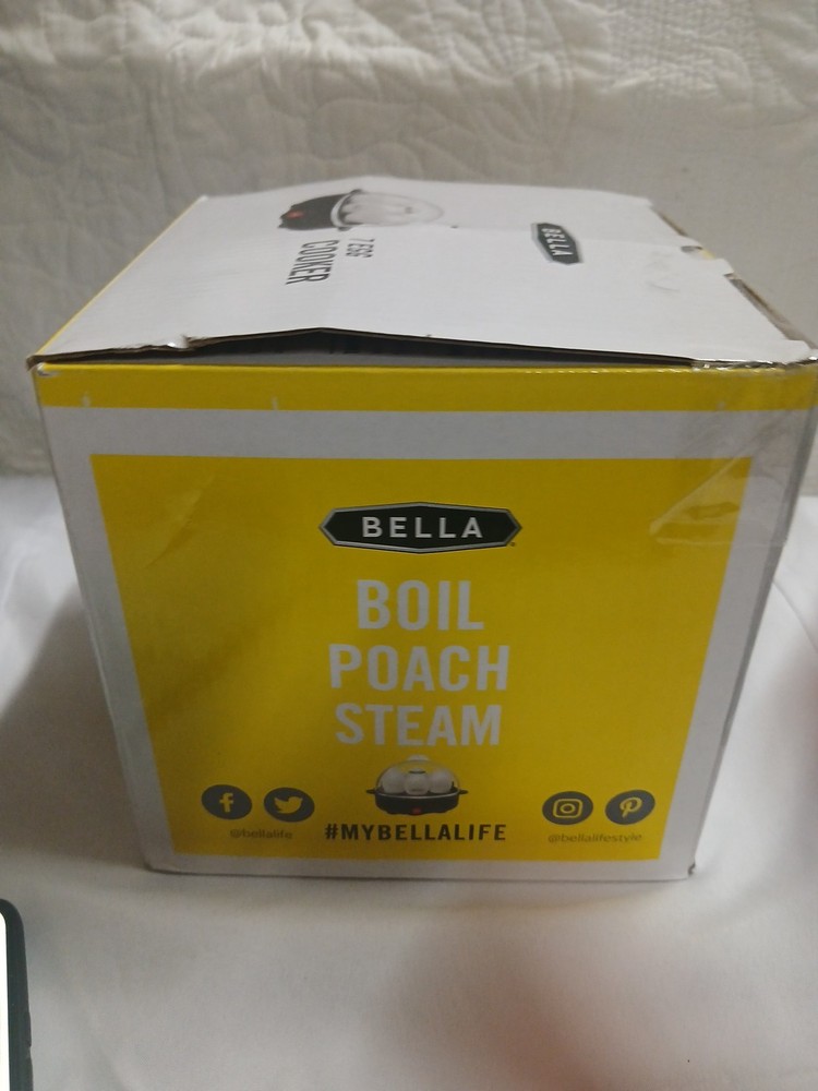 BELLA Electric Egg Cooker, 7 Capacity Poached, Scrambled,Hard Medium Eggs