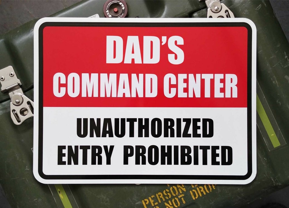 Personalized Command Center Sign - Any Name - Custom Made for You - Awesome Gift