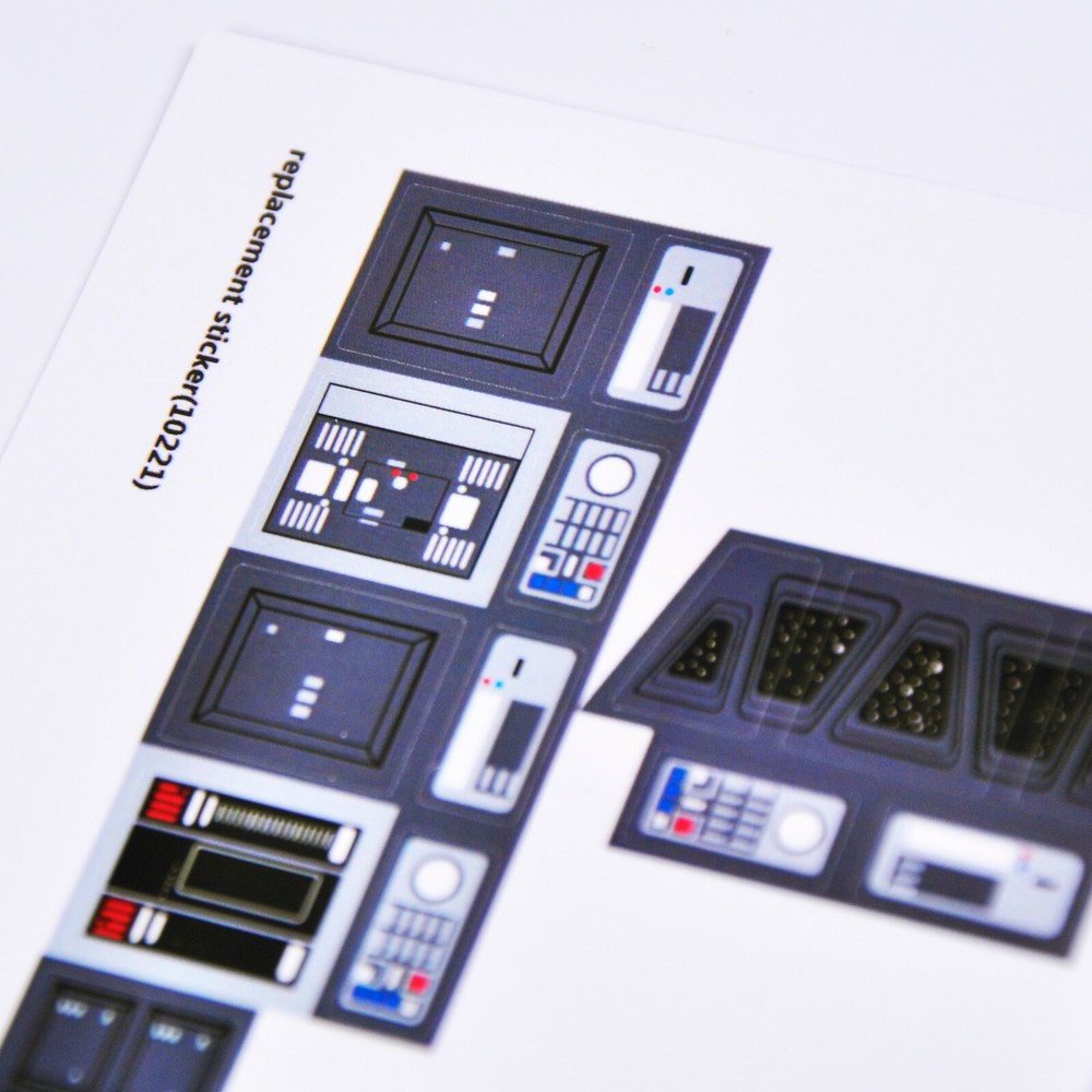 Replacement sticker for set 10221 Precut sticker