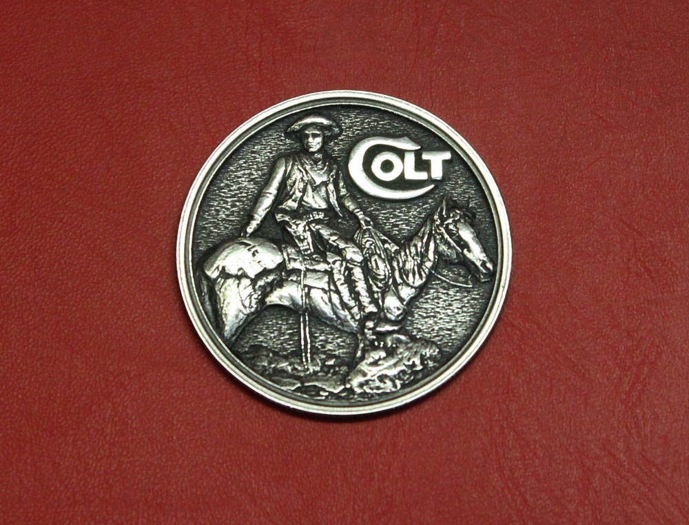 Colt Firearms Tex & Patches Display Case Medallion