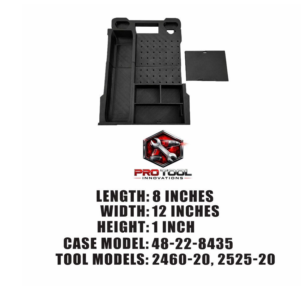 M12 Rotary Tool models 2460 and 2525- Milwaukee Compact Organizer Insert