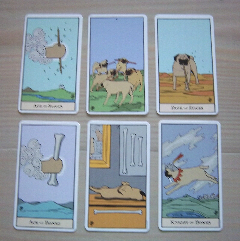 Pug Tarot Deck w/ Guidebook [English Version] - Indie / New / Sealed