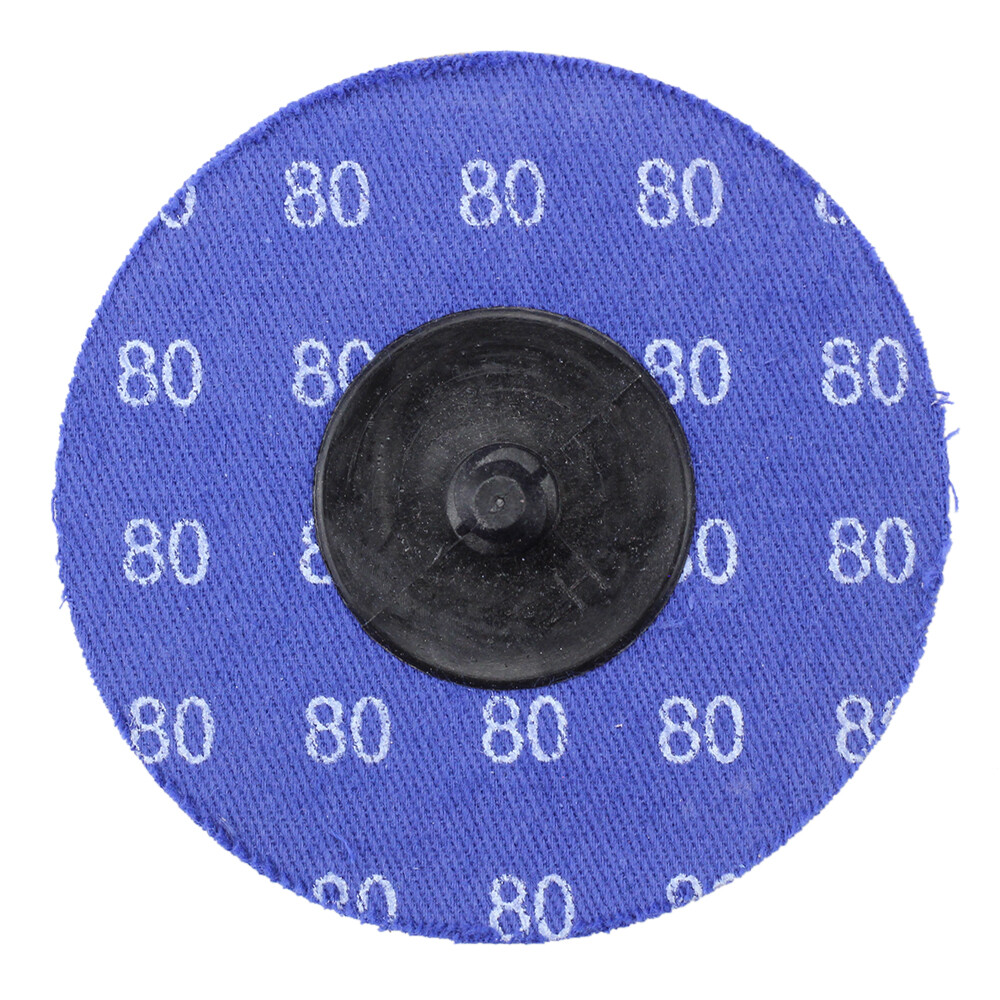 50 Pack - 3" 80 Grit A/O Quick Change Sanding Disc Black Hawk, Type R Roloc