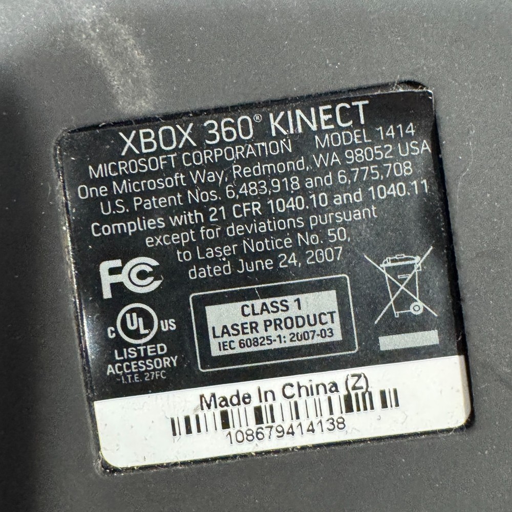 Microsoft 1414 Xbox 360 Kinect Sensor Bar Only - Black
