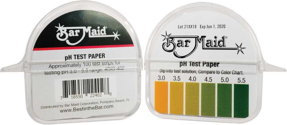 Winco , Ph Test Strips Dispenser, 3.0-5.5 Range (100 Strips per Dispenser)