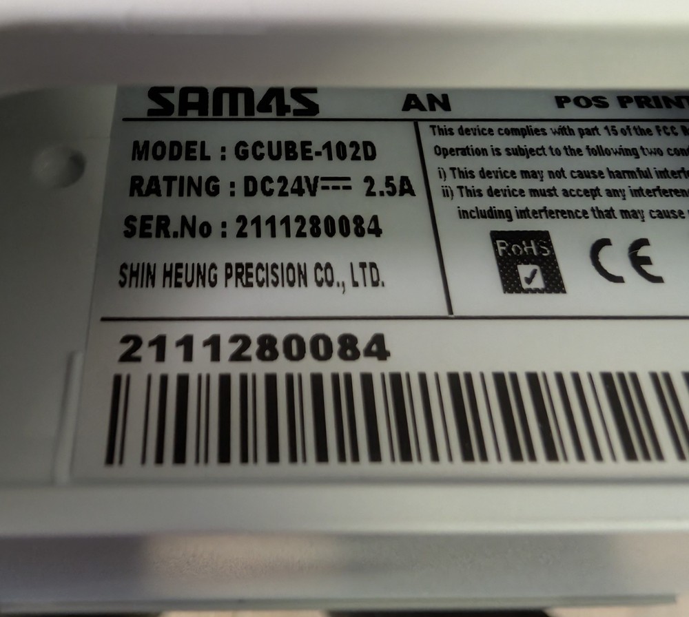 Sam4s GCUBE-102D: Compact Thermal Receipt Printer
