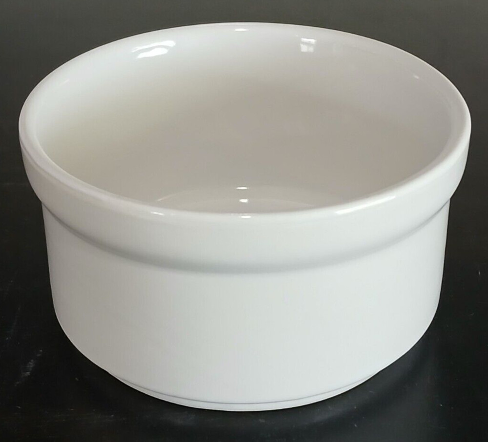 Mainstays Stackables Stoneware White Round Ramekin 4"