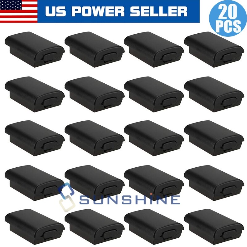 20PCS For Xbox 360 Controller AA-Battery Back Cover Pack Case Shell Replacement