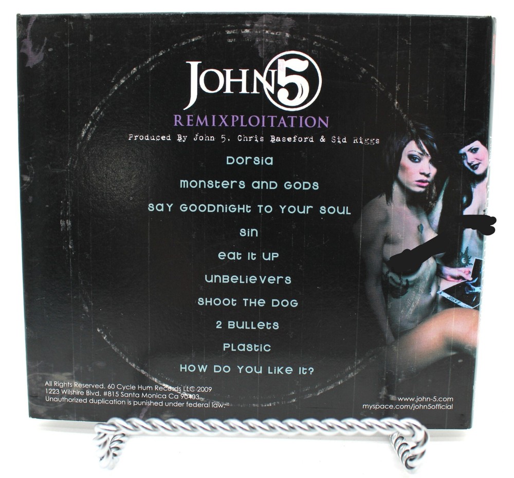 Remixploitation John 5 Signed CD Case