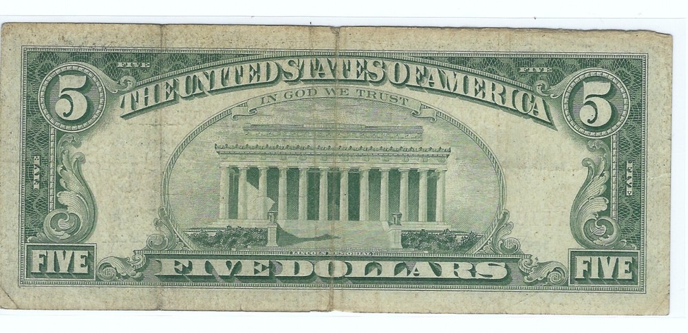 1953 $5 UNITED STATES NOTE