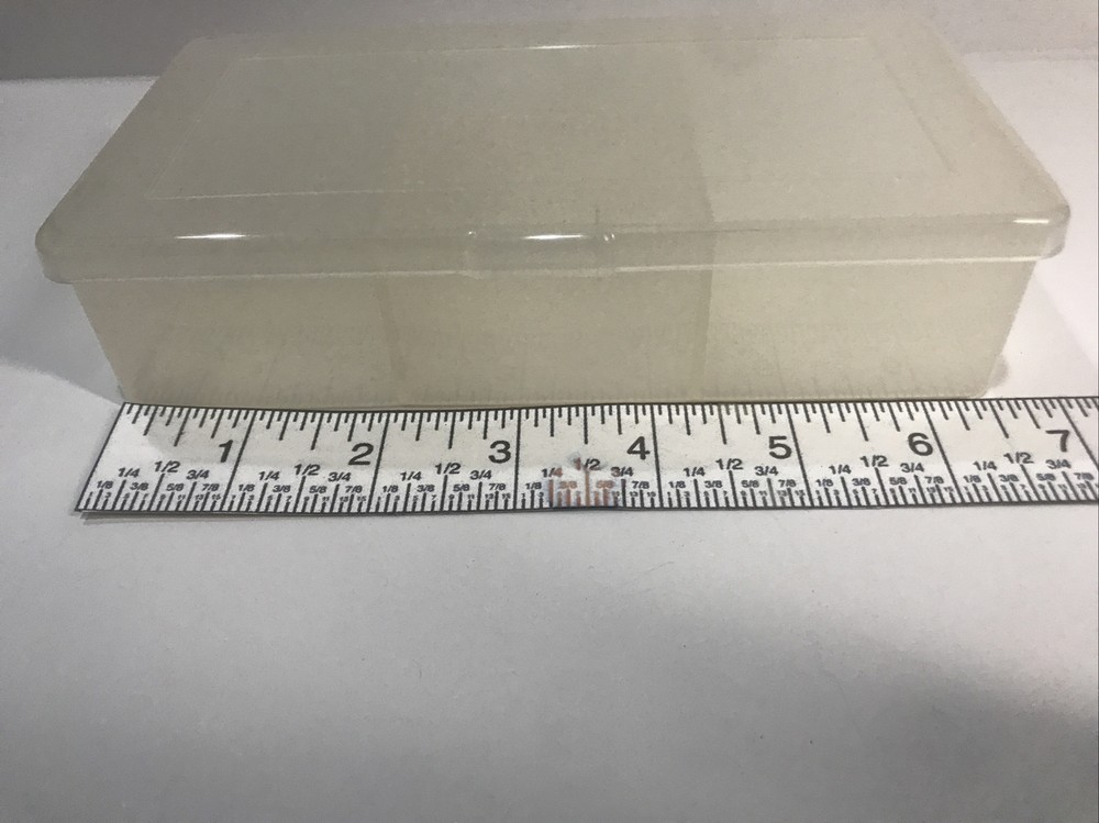 3 Pack Clear Box Plastic Bead Storage Craft Container Earring Organizer Tackle