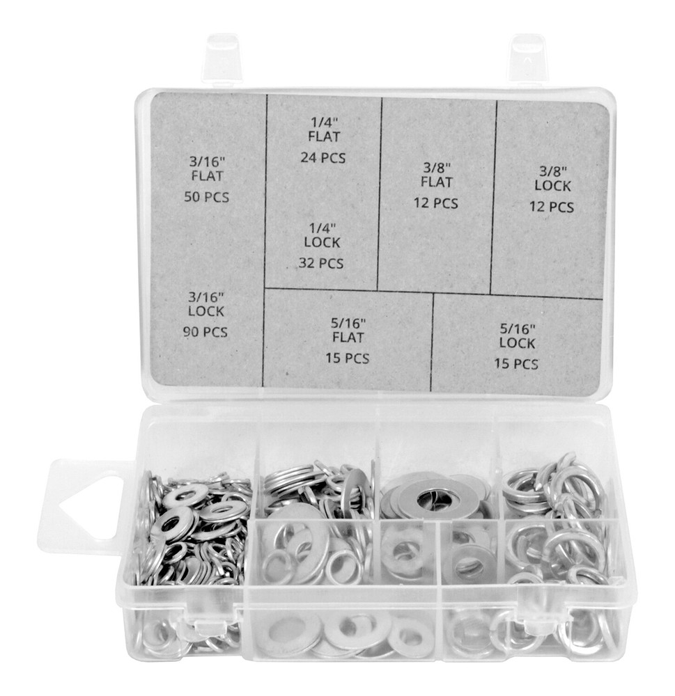Cal-Hawk 250pc Galvanized Washer Set