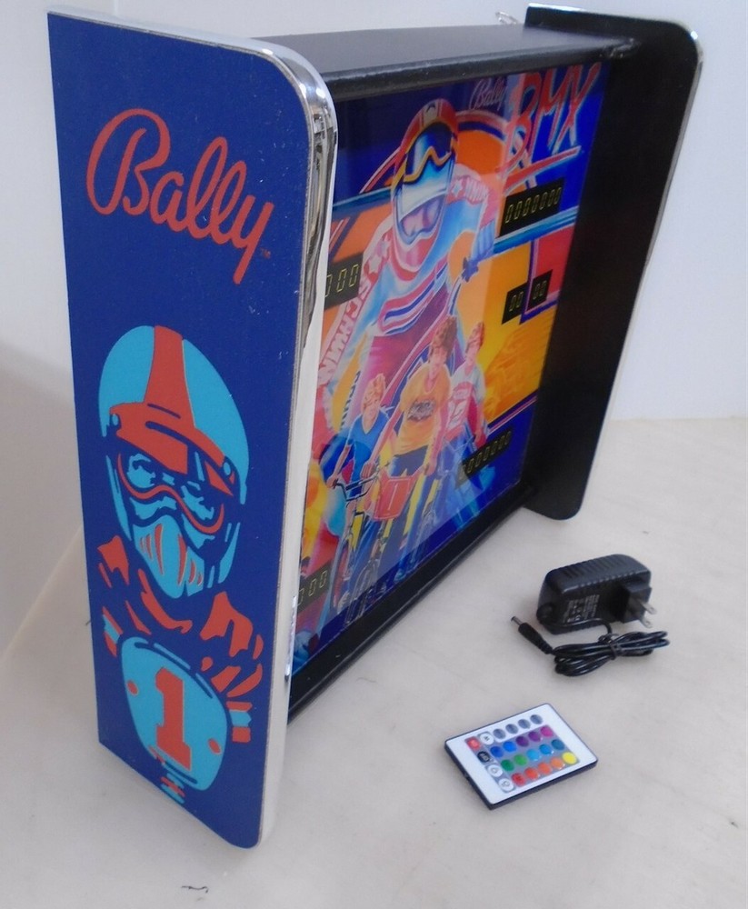 Bally BMX Pinball Head LED Display light box