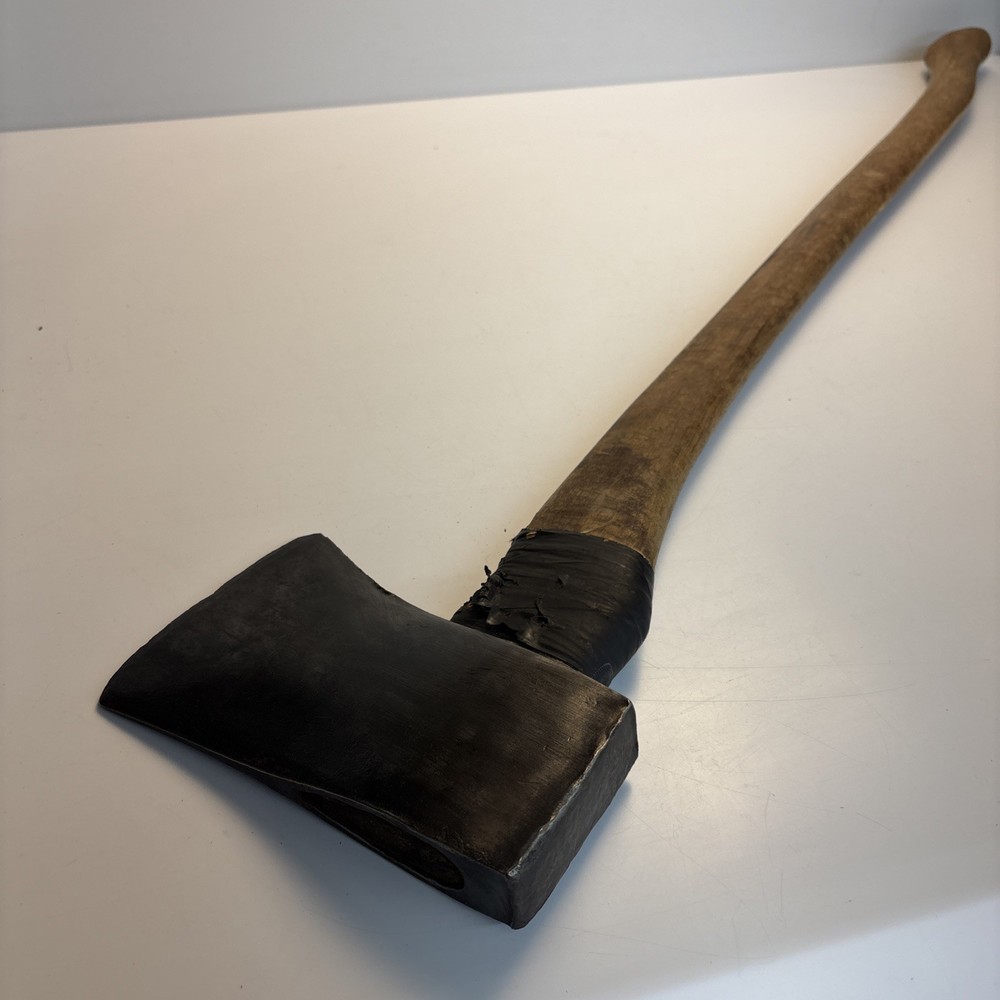 Vintage Unmarked Axe 36” Handle 4.5” Edge Wood Handle