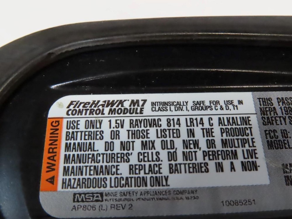 *UNTESTED* MSA FIREHAWK M7 CONTROL MODULE 7-2183-1