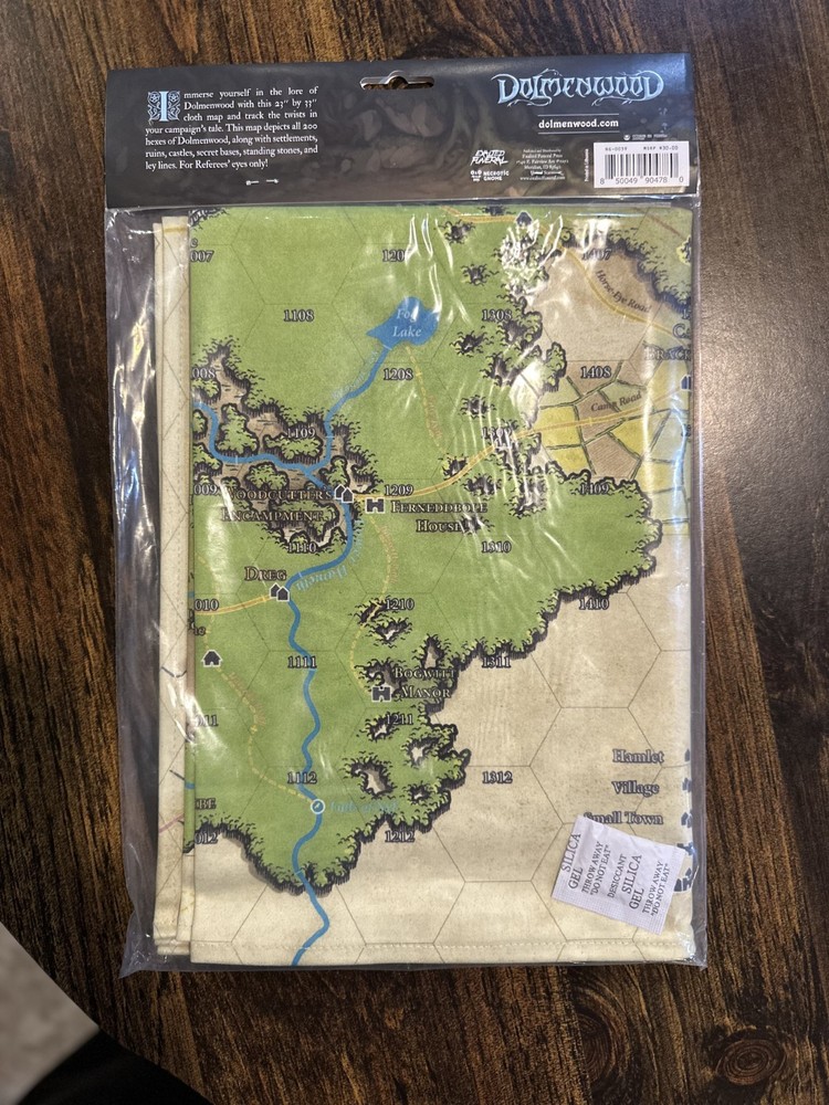 Dolmenwood Cloth Referee's Map Necrotic Gnome